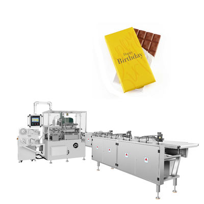 300 pièces/min Machine d'emballage à double couche en papier pliable pour comprimés de chocolat Barres