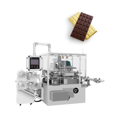 Machine d'emballage de barres de chocolat entièrement automatique avec fonction de colle