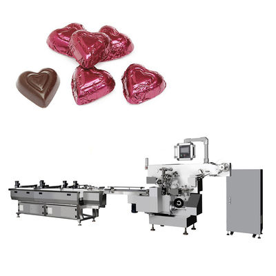 Machine d'emballage de feuilles de chocolat de qualité alimentaire avec système de commande à écran tactile PLC