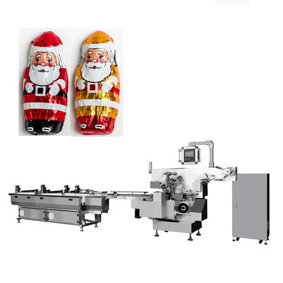 Machine d'emballage de chocolat à film rapide avec commande PLC Vitesse d'emballage 200-300 pcs/min