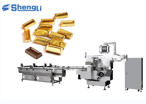 SL-SBZB450S Ligne automatique d'emballage en feuille pliante de chocolat pour chocolat/bonbons de forme spéciale