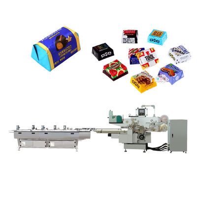 Machine d'emballage et d'emballage pliable multifonctionnelle pour les aliments / bonbons / barres de chocolat
