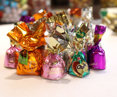 Chocolat argent personnalisé clé machine d'emballage horizontale d'emballage pour emballage de bonbons