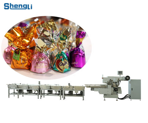 Chocolat argent personnalisé clé machine d'emballage horizontale d'emballage pour emballage de bonbons