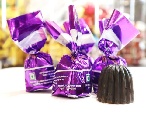 Chocolat argent personnalisé clé machine d'emballage horizontale d'emballage pour emballage de bonbons